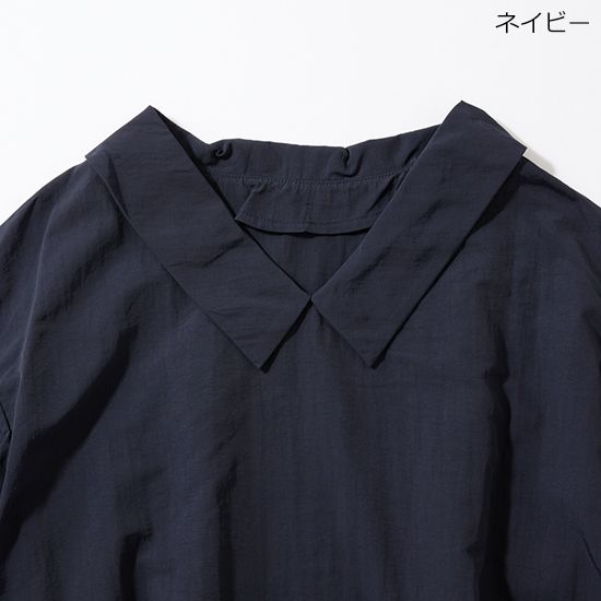 [THREE SQUARE]2WAYタフタブラウス