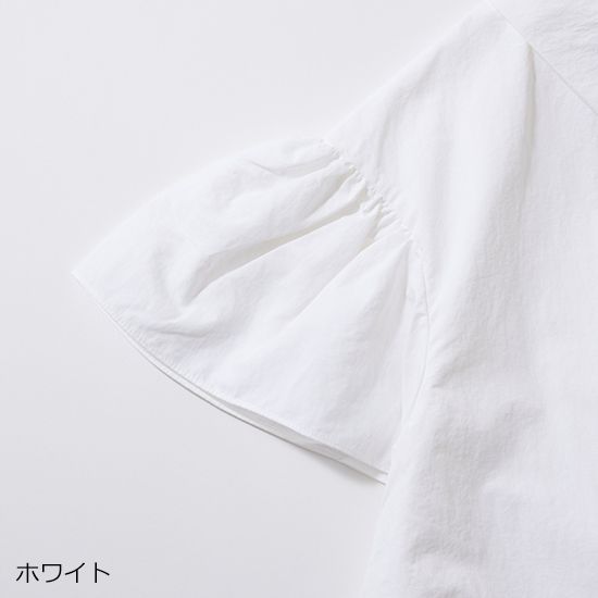 [THREE SQUARE]2WAYタフタブラウス