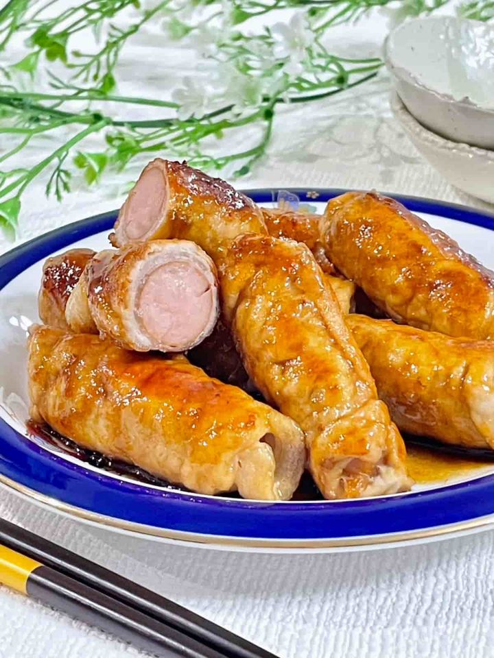 ウインナーの豚肉巻き