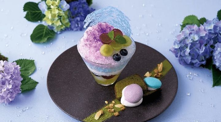 紫陽花の庭園を模した美しい和デザート！ユニバーサル・スタジオ