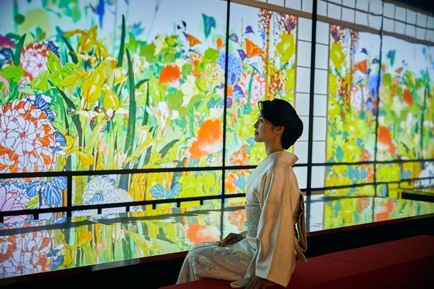 【画像】世界的な浮世絵師の作品が立体的な映像と音響、香りの演出で空間に展開される