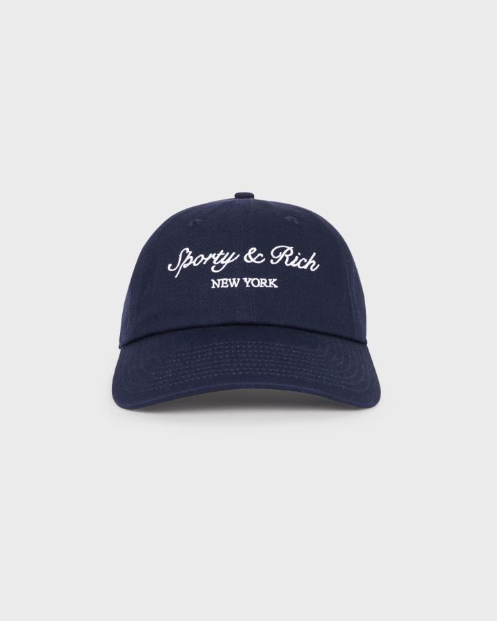 Sporty & Rich ネイビーキャップ