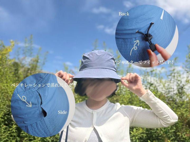 画像: 軽やかにかぶれて、頭まわりの熱っぽさもやわらぐよう