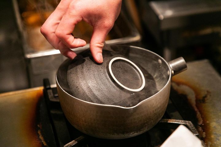 湯煎調理する
