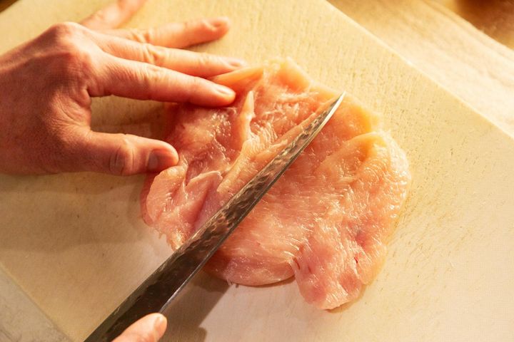鶏むね肉の下準備①