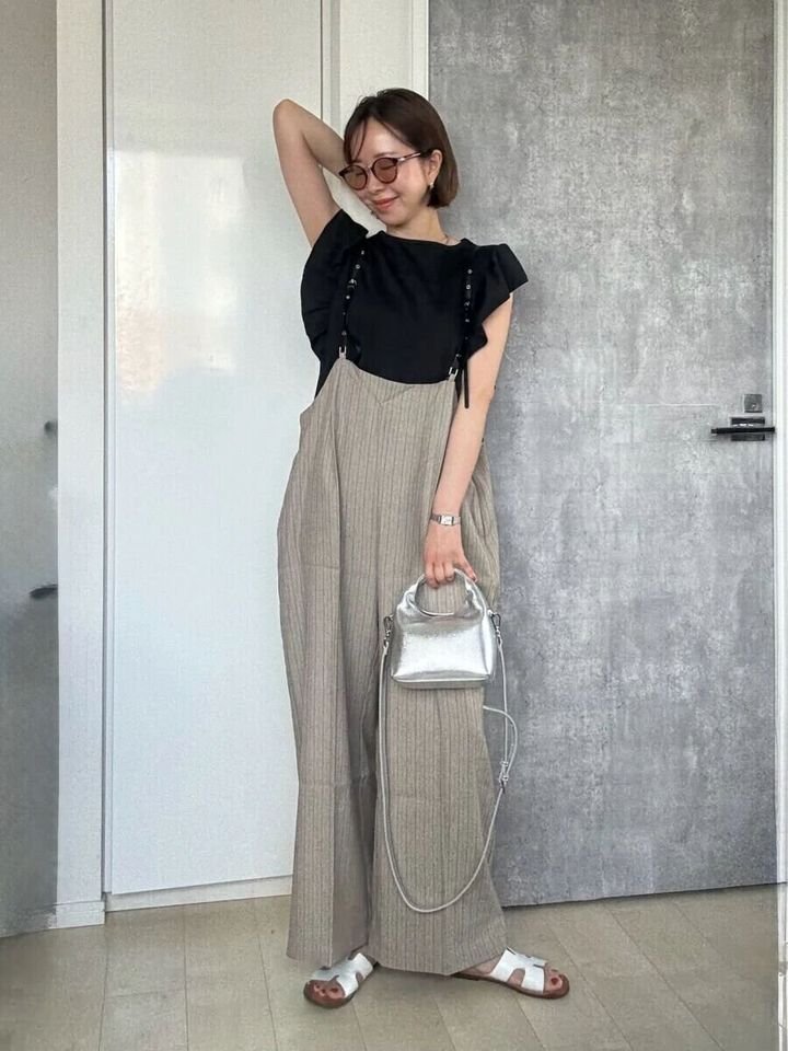 2026夏gu大人女性おすすめドライフリルスリーブT着回しコーデ