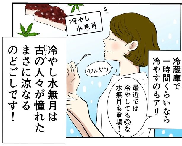 冷やし水無月 （C）峯鳥子