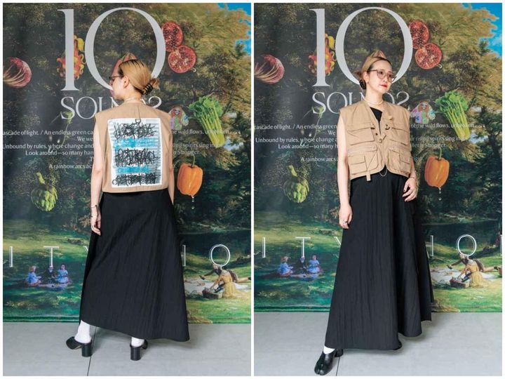 画像: ベスト￥38,500・スカート￥18,700（CITYSHOP）
