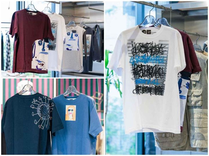 画像: 半袖Tシャツ￥15,400・7分袖Tシャツ￥18,700（CITYSHOP）