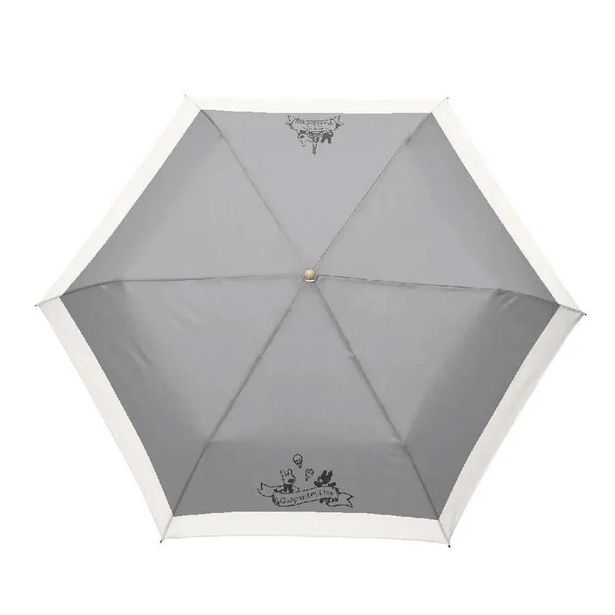 「晴雨兼用折たたみ傘(無地切継)グレー」(3300円)