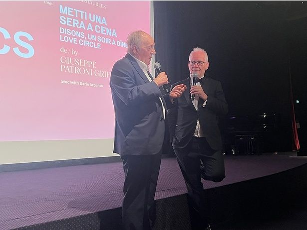 【写真を見る】脚本のダリオ・アルジェントとカンヌ映画祭のチーフ、ティエリー・フレモーによるトークセッションの様子