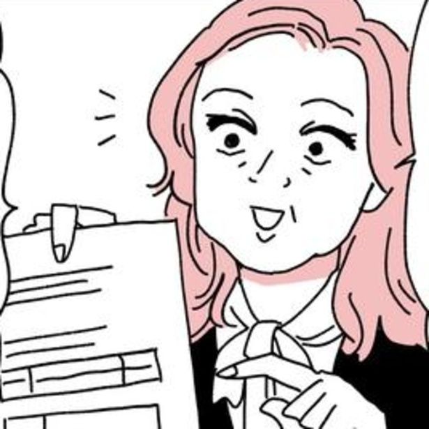保障の受け方やその他の使える制度について、次々と教えてくれる代理店のスタッフ。 作＝キクチ