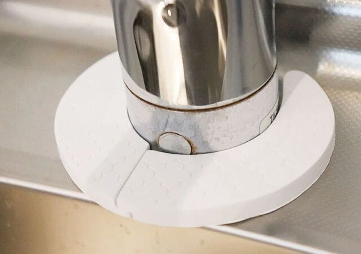ダイソー 蛇口吸水リング（珪藻土配合） 使用例