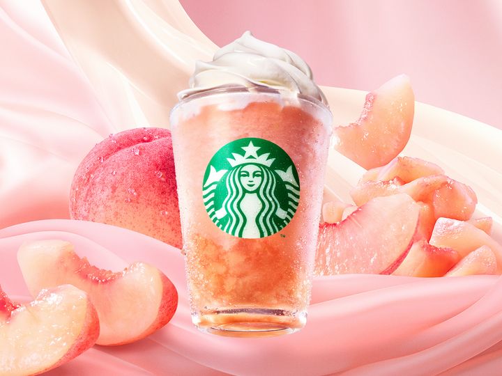 「ピーチ & ピーチミルク フラペチーノ®」