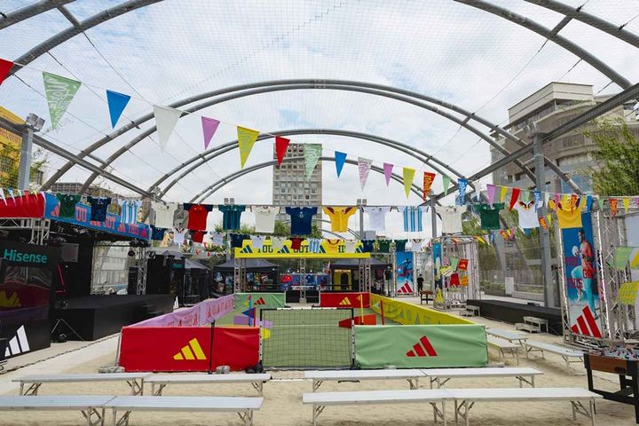 画像1: 渋谷からW杯の熱気を発信！フットボール×カルチャーが融合した期間限定フットボールパーク「adidas PLAY FREE PARK」