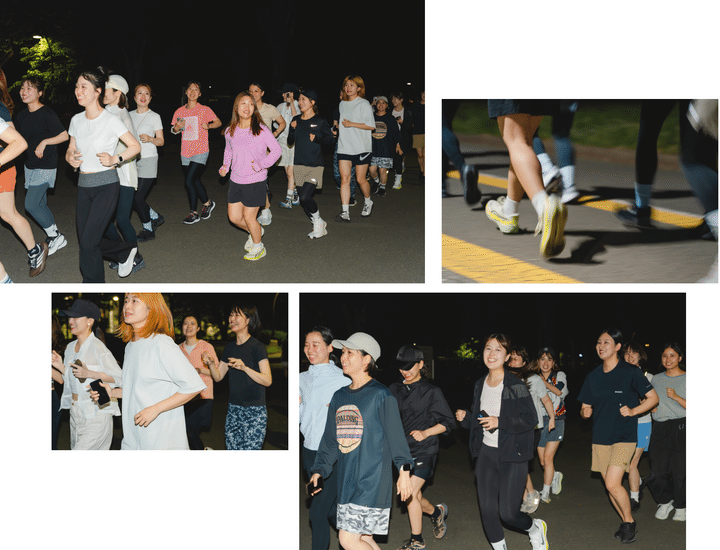 【FUDGE ランニング部】駒沢大学のカフェ〈TONE〉で開催した初のナイトランをレポート。おしゃれさんのランニングコーデSNAPも！