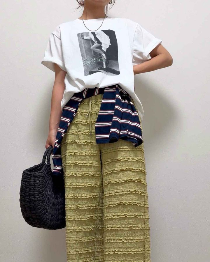 画像: 腰巻きテクニックでコーデにメリハリを