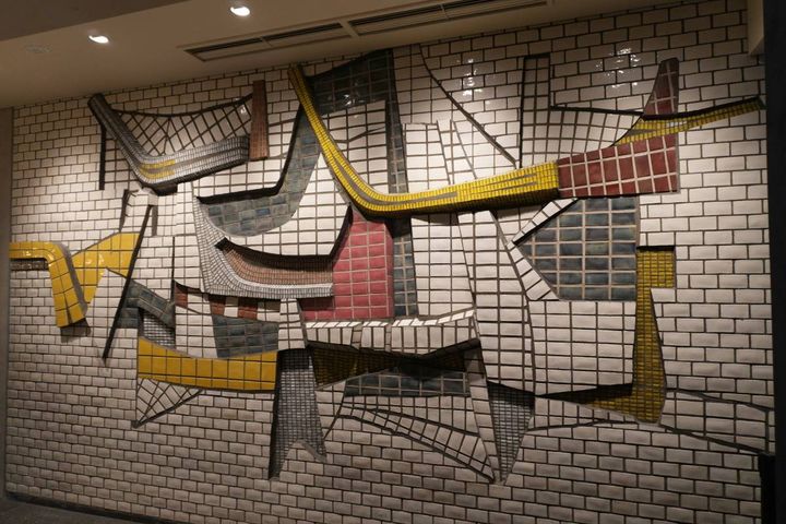 アート作品「海・波・船」