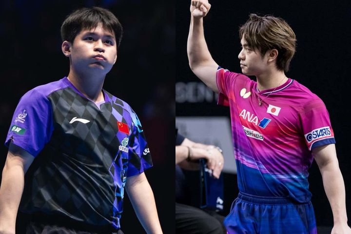 林詩棟、宇田幸矢（C）WTT