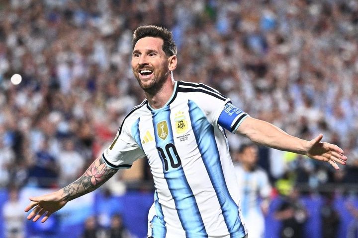 アルゼンチン代表のリオネル・メッシ（C）Getty Images