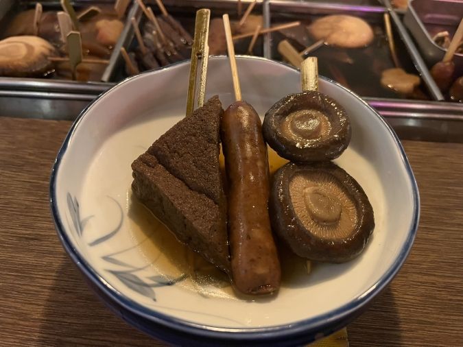 東京おでんラブストーリー あつあげ、ソーセージ、しいたけ