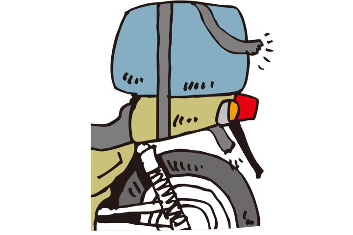 シートバッグや防水バッグが破れた