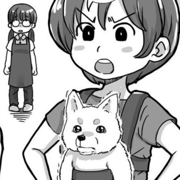「補助犬以外入店NG」を掲げてもいろいろな理由をつけて愛犬を店内に連れてくるお客さんはいる…。 画像提供：狸谷(@akatsuki405)