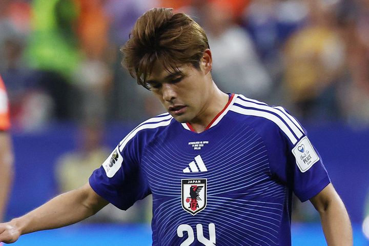 佐野海舟選手（2026年6月14日、時事）
