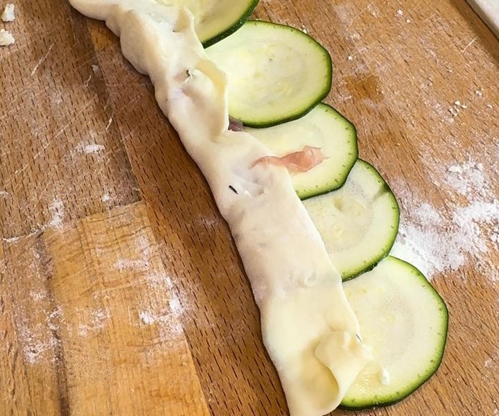 ズッキーニのフラワーパイ