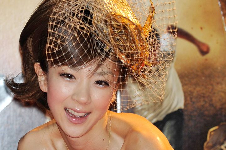 ほしのあきさん（2009年6月8日、時事通信フォト）
