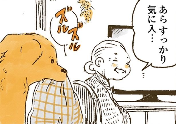 ひんやりマットを気に入ったナイトは （C）佐倉イサミ／KADOKAWA