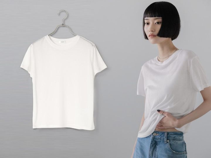 画像: アソートシアーTEE（ホワイト）¥3,490（ローリーズファーム） 出典：ローリーズファーム