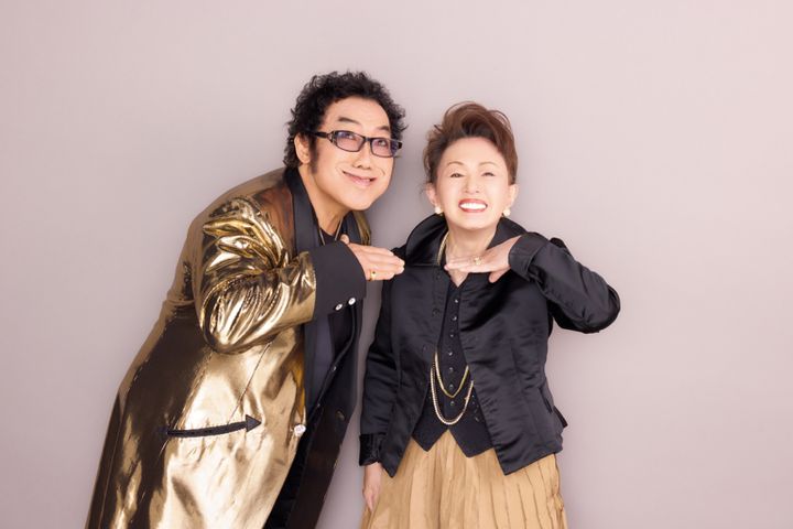 貴重な、まりこさんとコロッケさんの「ダブルアイーン」カットです（笑）。