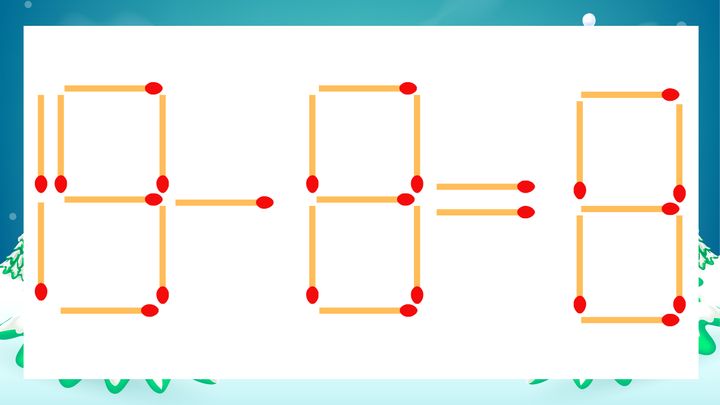 【マッチ棒クイズ】1本だけ動かして正しい式に：19-8=8？の問題画像