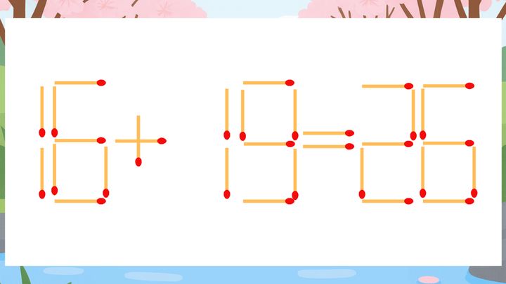 【マッチ棒クイズ】1本だけ動かして正しい式に：16+19=26？の問題画像