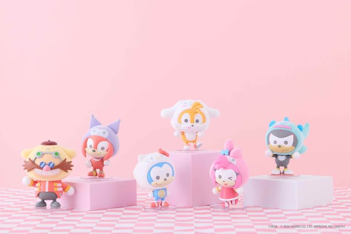 セガ「SONIC & FRIENDS×Sanrio characters ふわふわフィギュア（Enjoy」