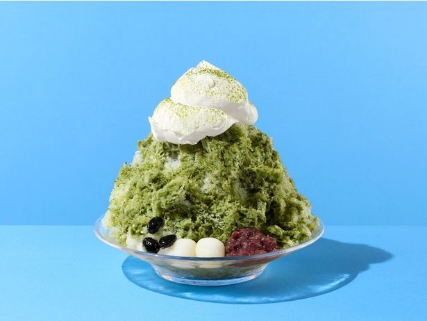 「宇治金時」(979円)。宇治抹茶シロップ＆ミルクシロップ付き