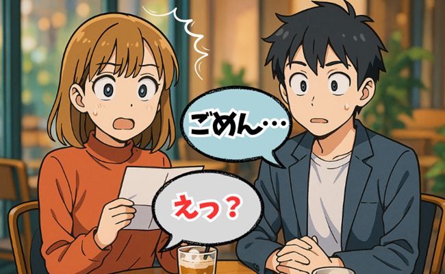 プロポーズのハプニング イメージイラスト