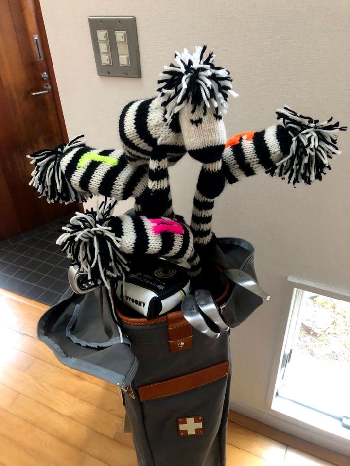 手作りのゴルフヘッドカバー