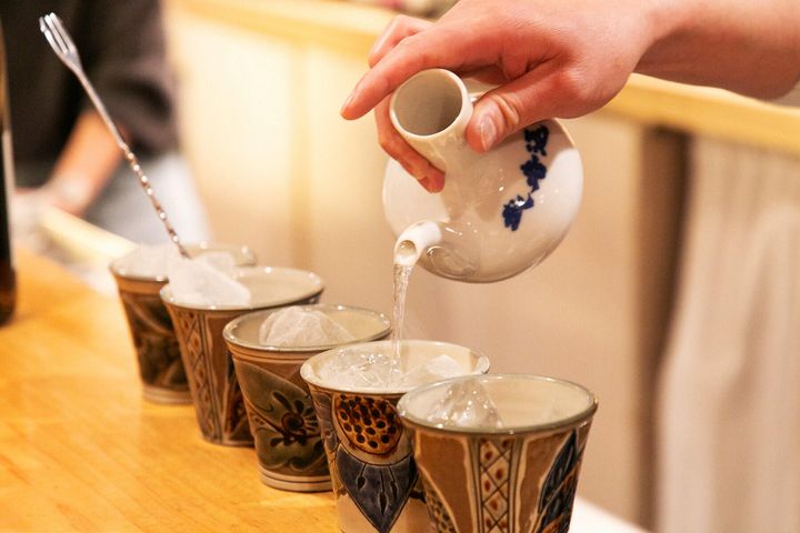 米焼酎 武者返し／燗ロック