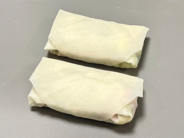 ハムチーねぎ春巻き