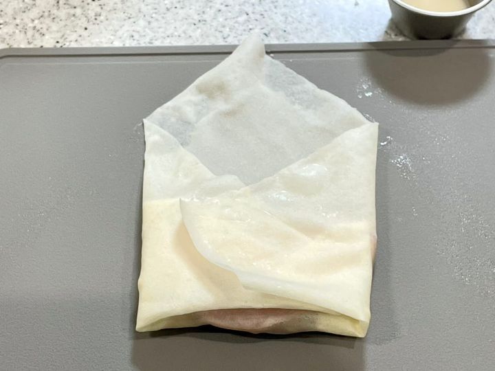 ハムチーねぎ春巻き