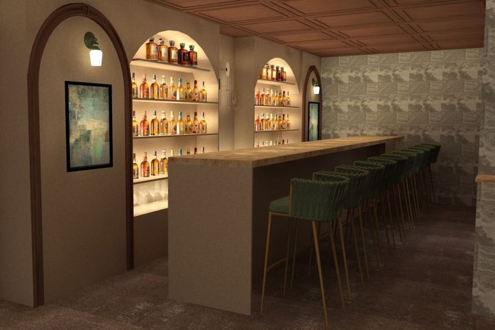 「BAR＆CAFE Sonora+s」店内