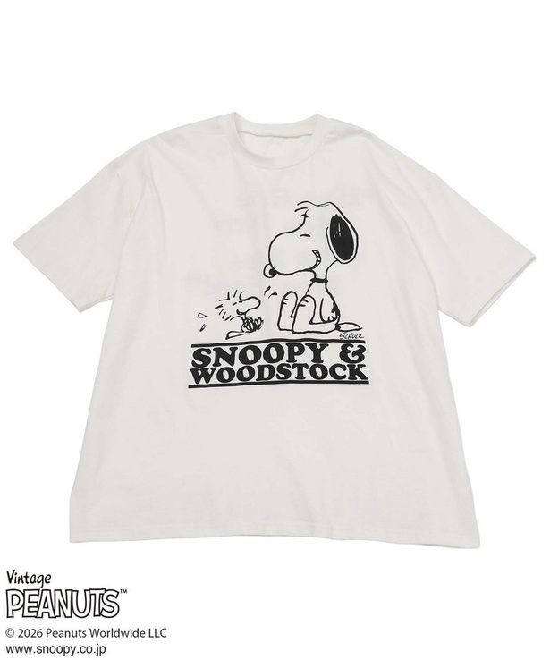 「スヌーピー＆ウッドストックTシャツ」(6600円)