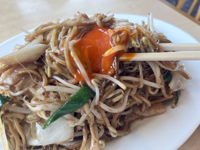 焼きそば屋 阿羅漢 本店 焼きそば蘭王のせ並盛