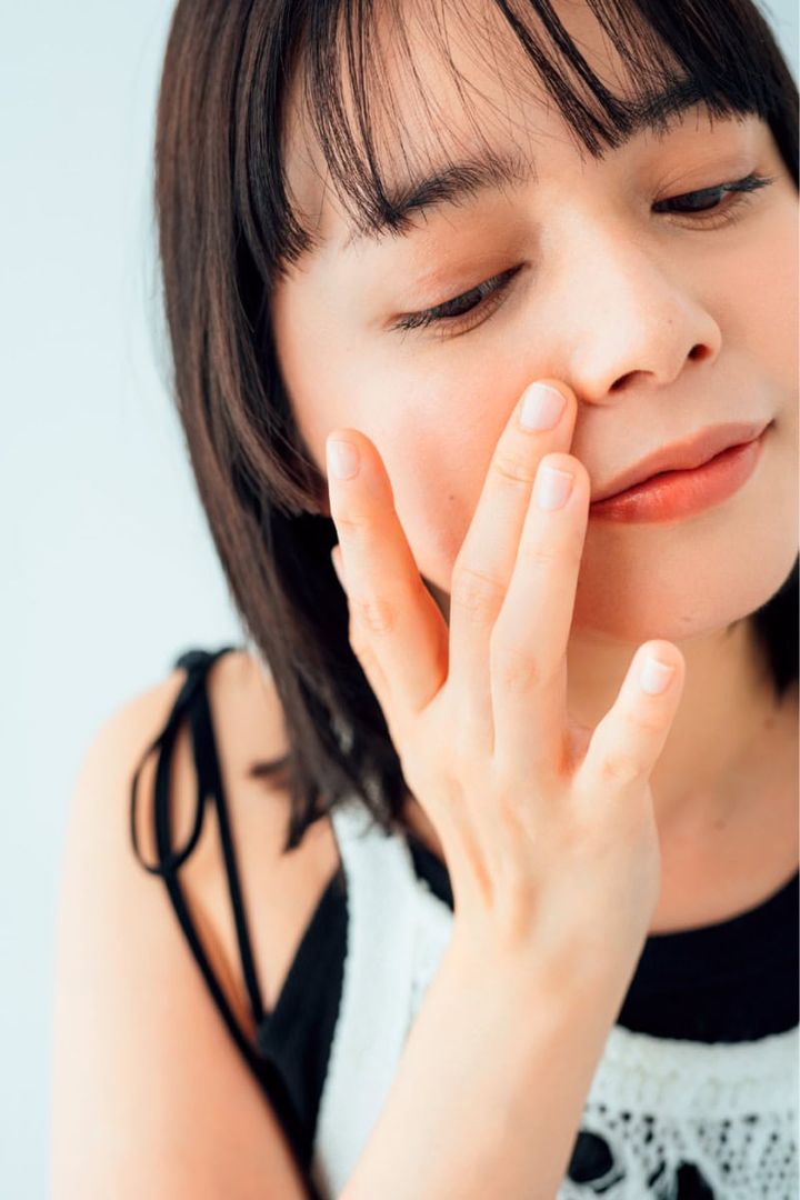 ファンデのムラは指ならし＆重ねのせ