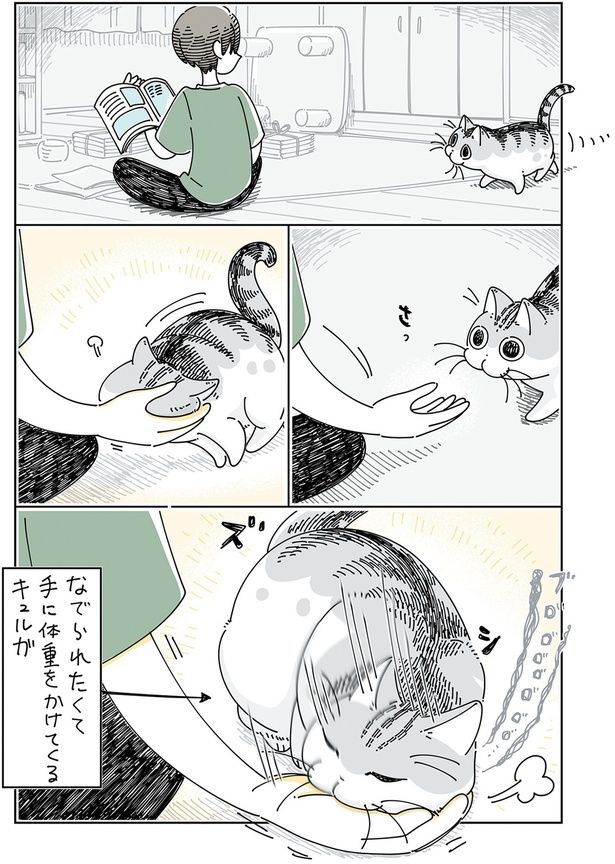 手に体重をかけてくる （C）キュルZ／KADOKAWA