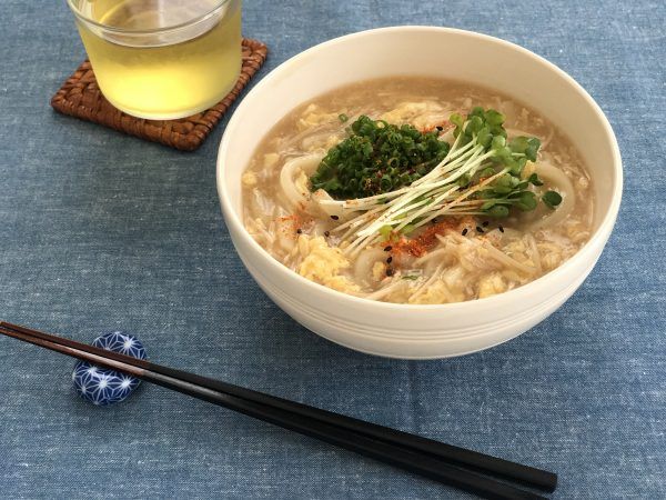 えのきと卵のとろみうどん