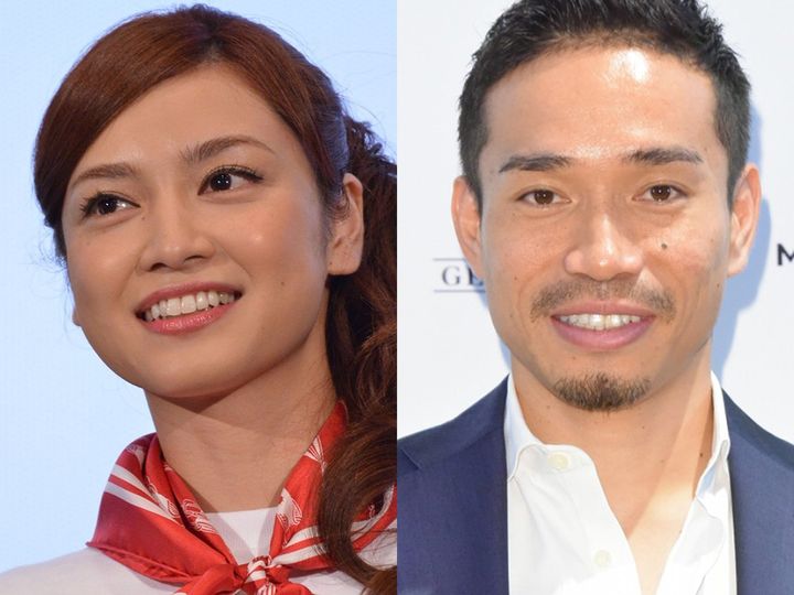 （左から）平愛梨、長友佑都 クランクイン！ width=