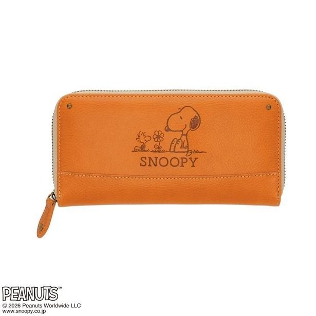 「長財布(型押し／キャメル)」(3729円)